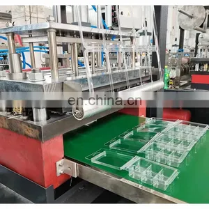 PCL450 Clear Plastic PET 6 Wax Candle Melt Clamshell Candle Trays Forming Machine thumbnail-5