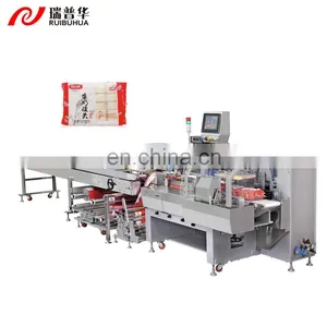 High Quality Sealing Bread Cake Burgers Bun Rusk Biscuit Automatic Horizontal Packing Machine thumbnail-1