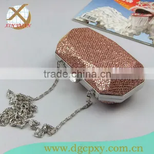 Fashion Large Crystal Head Locker Handbag Eveningbags With Chian Handle thumbnail-1