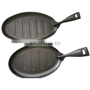 Teppanyaki Cast Iron Steak Frying Pan Baking Pan thumbnail-5
