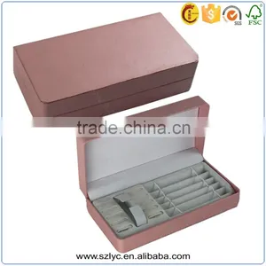 OEM High Quality Luxury Handmake PU Leather Cardboard Jewelry Box thumbnail-1