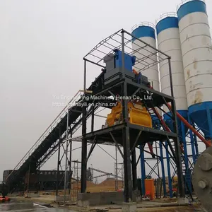 Hzs120 Cement Mixing Concrete Batching Plant Fixed Concrete Mixer Plant for Sale thumbnail-2