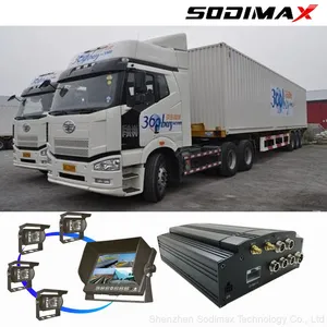 4CH GPS HDD 12V Mobile DVR System for Vehicle With 4 Car Cameras thumbnail-3