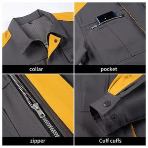 Polyester Cotton Work Clothes, Safety Work Clothes, Comfortable and Breathable, With a Straight Body Shape, Showcasing Temperament thumbnail-4
