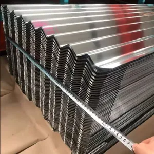 Hot Dipped Galvanized Wave Steel Sheet Corrugated Roofing Sheet Soundproof Roofing Sheet thumbnail-2