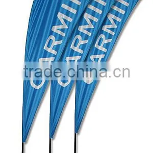 Teardrop Flags Flying Banner Stand Advertising Display Wall Mount Bracket thumbnail-1
