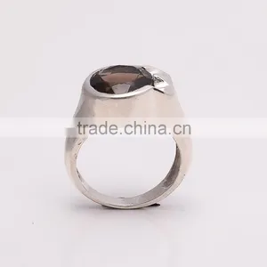 SMOKY RING ,925 Sterling Silver Jewelry Wholesale,WHOLESALE SILVER JEWELRY,SILVER EXPORTER,SILVER JEWELRY FROM INDIA thumbnail-3