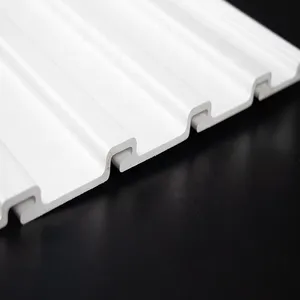 White Bracket Slatwall Pvc Panel Slatwall Pvc With Customized Size thumbnail-3