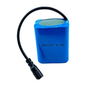 Factory Direct Sale 26650 5000mAh Cylindrical Cell 2S3P 7.4V 15Ah Lithium Battery Pack for Beauty Device thumbnail-1