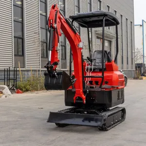 LUYUE LY-20 Minibagger 2 Ton Mini Excavator Short Tail Crawler Digger With Canopy for Construction Landscaping Farm thumbnail-2