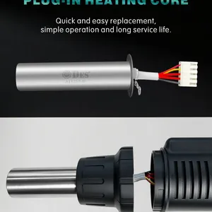 DES 560B/560C(560W0) 560D/560E(780W0 Portable Intelligent Digital LED Display Hot Air Gun Airflow Control, ESD Safe PCB Circuit Board Repair thumbnail-4