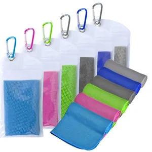 Customized Logo Polyester Quick-Dry Cooling Towels Neck Soft Breathable Golf Towel Gym Workout Travel Sports thumbnail-1
