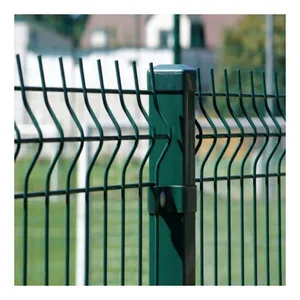Best Selling Powder Coated Galvanized 3D Curved Steel Fence Panel Welded Wire Mesh PVC thumbnail-1