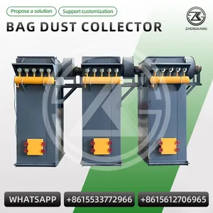 Pulse Jet Bag Filter Baghouse Dust Collector Industrial Dedusting Equipment For Workshop Dust Pollution Control ISO thumbnail-3