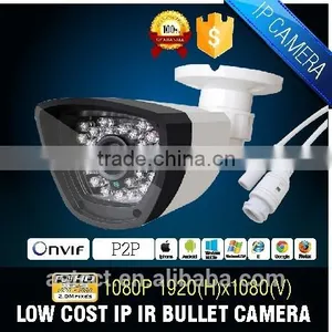 H.264 2.0MP HD IP Bullet Camera P2P 1080P ONVIF Color IR Mini Box CCTV Camera thumbnail-2