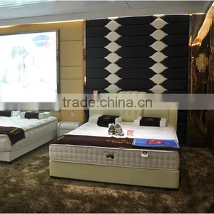 New Modern Genuine Sleep Leather Luxury Bed thumbnail-2