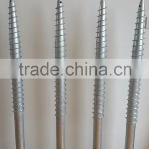 Solar Ground Screw, Solar Ground Anchor, Galvanized Solar System Ground Pile thumbnail-6