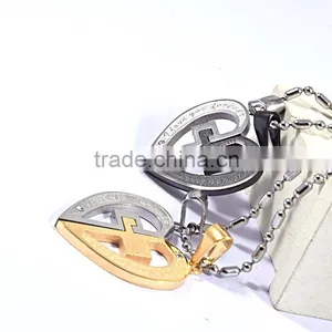 Charms Heart Pendant Wholesale Couples Stainless Steel Pendant thumbnail-5