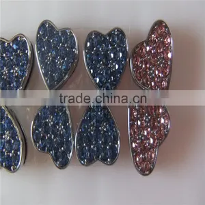 Factory Direct Supply of Encrusted With Diamonds 10MM Wear Jewelry Slider Heart Charms thumbnail-5