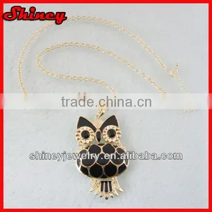 Cheap Alloy Hot Black Owl Necklace thumbnail-1