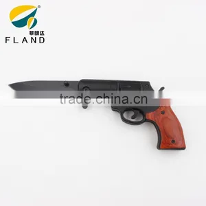 Creative Design Black Oxide 3Cr13 Stainless Steel Blade Gun Shaped Folding Knife thumbnail-2