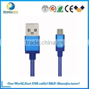 Remax Skynet Colorful Nylon + Aluminum 2.1A 1.0m Micro USB Data Cable for Samsung thumbnail-3