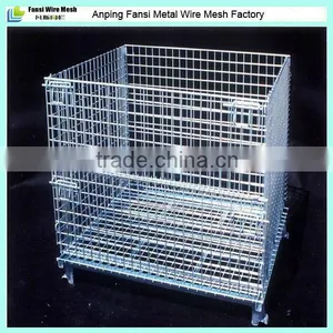 Express Metal Folding Steel Storage Mesh Cage thumbnail-1