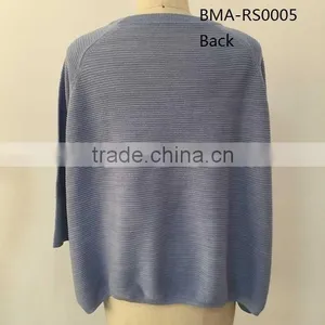 2016 Fall/winter Crew Neck Blue Color Sweater thumbnail-1