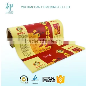High Barrier Sachet Packaging Plastic Film Roll for Cake Bread Snack thumbnail-4