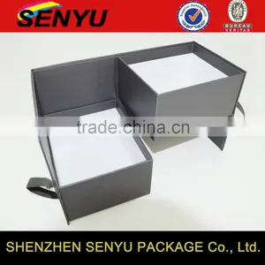 Luxury Customized Paper Cardboard Gift Box With Ribbon Closure thumbnail-4