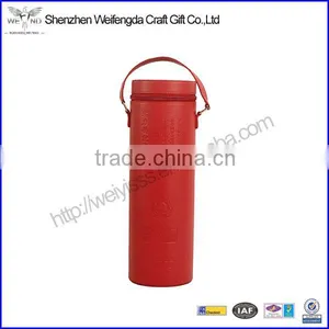 Custom Red Single Bottle Carrier Wholesale Wine Bottle Holder Case High Quality Gift Box thumbnail-1