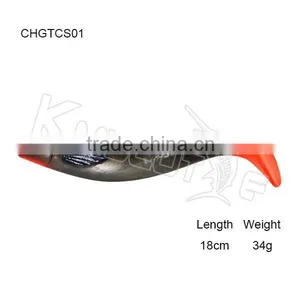 CHGTCS01 Soft Fishing Lure Swim Bait Colorful Artifical Fishing Bait thumbnail-1