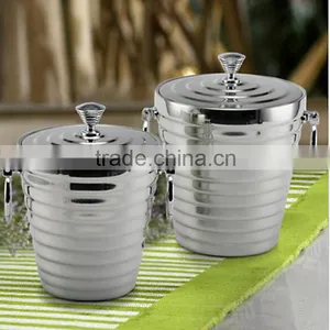 Elegant High Quality Stailess Steel Ice Bucket Champagne Bucket Wine Bucket thumbnail-1