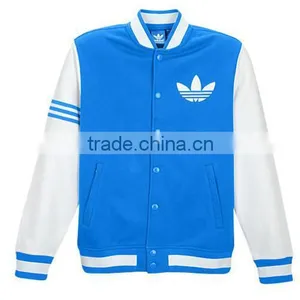 100% Cotton Fleece Varsity Jacket,custom Pure Cotton Fleece Varsity Jacket,customized Cotton Fleece Jacket thumbnail-3