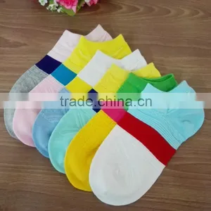 Multicolor Pure Cotton Invisible Ankle Socks for Girls and Women thumbnail-1