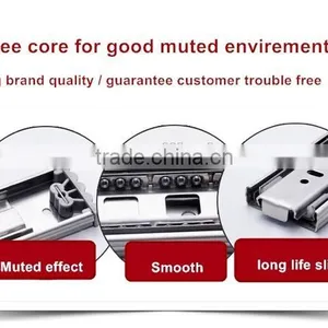 Guang Dong Factory Good Quality 3-4 Balls Full Extension Ball Bearing Drawer Slides thumbnail-5