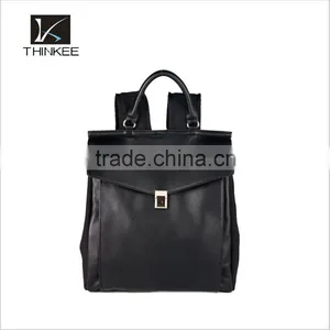 China Faux Leather Material and Day Backpack Use Custom Made Backpacks thumbnail-1