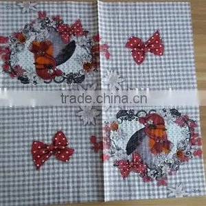 2016 Hight Quality 33*33cm 18gsm 1/4 Fold Decorative Paper Napkins thumbnail-3
