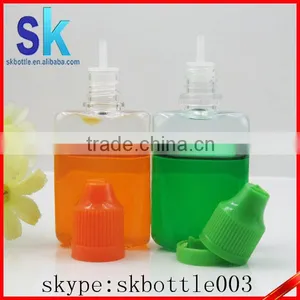 30ml PET Rectangle Plastic e Liquid Bottle With Child Resistant Cap and Tip From e Liquid Bottle Manufacturer thumbnail-5
