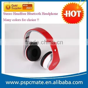 Folding Stereo Handfree Bluetooth Wireless MP3 Headphone Support TF Card and FM thumbnail-1