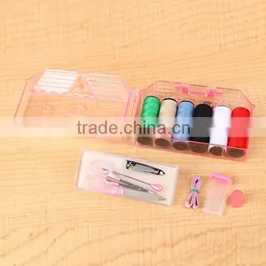 High Quality Complete Plastic Clear Sewing Set/Sewing Kit With Handle thumbnail-4