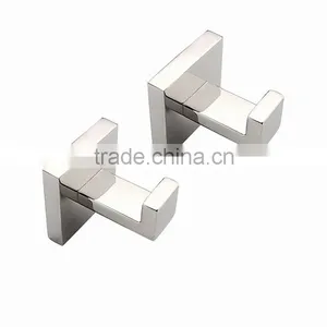 SUS304 Material Mirror Polishing Bathrom Accessories Robe Hook Bathroom Robe Hook 2pcs/Set thumbnail-1
