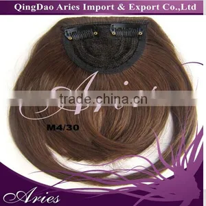 100% High Temperature Fiber Synthetic Hair Incline Bangs Clips in Hair Extensions thumbnail-4