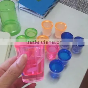 1.4 OZ Double-wall Plastic Freezer Mugs,plastic Short Glass thumbnail-3