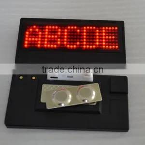 English Led Badge,high Brightness,can Chage Message Though Computer System thumbnail-1