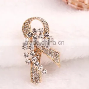 Rhinestone Scarf Buckle,Beaded Flower Brooch Pin,Wedding Invitation Crystal Brooch thumbnail-3