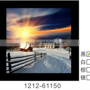 3D Winter Snow Framed Picture 3D Lenticular Framed Wall Photo for Home Decoration thumbnail-1