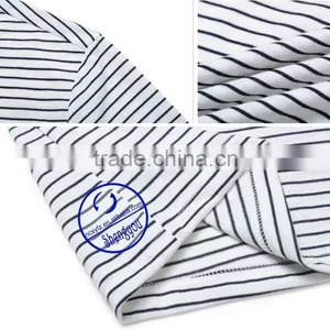Custom Wholesale Striped Stand Collar Polo Shirt for Men thumbnail-5