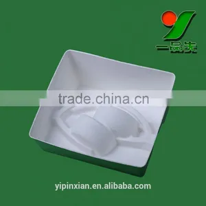 100% Biodegradable Eco-sugarcane Pulp Headset Packaging Tray , Electronics Molded Paper Pulp Packaging thumbnail-2