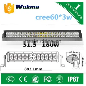 32inch 180W Curved LED Work Light Bar Flood Spot Combo Offroad SUV UTE ATV thumbnail-1